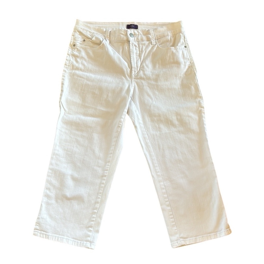 NYDJ White Cropped Jean Size 10